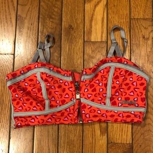Zumba leopard print/cheetah print sports bra